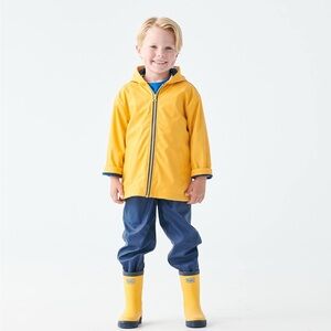 Hatley Lined Yellow Raincoat size 3 Toddler